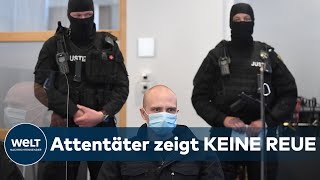 NACH HALLEANSCHLAG Rassistische Beschimpfungen des Angeklagten zum Prozessauftakt [upl. by Airotal614]