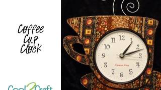 How to Make a Fabric Covered Wall Clock by Candace Jedrowicz [upl. by Einnhoj206]