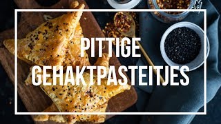 Pittige gehaktpasteitjes  OhMyFoodness [upl. by Bigford]