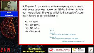 Pretest Epidemiology and Pathophysiology  DAY 1 HEART FAILURE PHYSICIAN’S UPDATE 2021 [upl. by Reinar]