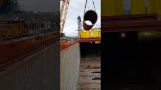 How Stevedores Process Safe Discharging  Offshore Port youtubeshorts shorts [upl. by Nallaf]