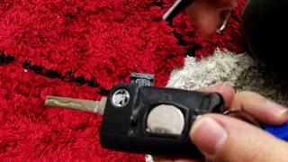 How to replace the key battery in a SKODA 2016 [upl. by Scevour540]