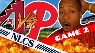 DRUG TEST THE PHILLIES  DBACKS VS PHILLIES NLCS GAME 2 FAN REACTION [upl. by Coltson]