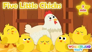 Five Little Chicks  5 little chicks  Numbers Songs   Animal Songs Nursery Rhymes amp Kids Songs [upl. by Fidelio956]