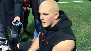 Billy Price on winning Rimington Trophy getting a plaque at Ohio State [upl. by Ciri]