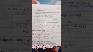 Class 12 Organic Chemistry Reaction Mechanism study class handmade boardexam popular shorts [upl. by Peonir878]