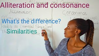 Difference between Alliteration and consonance similarities [upl. by Yssak]