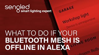 What to do if Sengled Bluetooth Mesh product is offline in Alexa [upl. by Urina91]