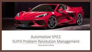 ASPICE SUP 9 Problem Resolution Management [upl. by Allemat]