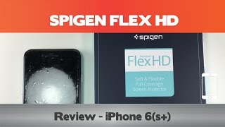 Spigen Flex HD Review  Is it compatible with waterproof cases  iPhone 6s screen protector [upl. by Fasto441]