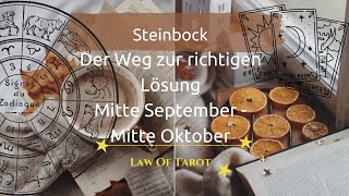 Steinbock ♑️ Der Weg zur richtigen Lösung Mitte September  Mitte Oktober [upl. by Isac30]