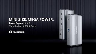 Anker PowerExpand 5in1 Thunderbolt 4 Mini Dock  ドッキングステーション [upl. by Dee]