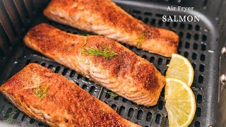 Quick and Easy Air Fryer SALMON Recipe [upl. by Germano]