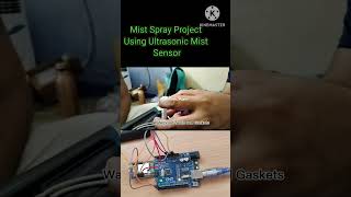 Mist Spray project using Ultrasonic Humidifier sensorProject experiment Cool for HomeGatehumidity [upl. by Ticon]