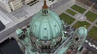 Berlin Cathedral Berliner Dom Drone shot HD [upl. by Lauter]