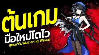 สูตรต้นเกม มือใหม่ไอดีเลเวลขึ้นไว ฟาร์มของคุ้ม 1วันต้องทำอะไรบ้างในเกม Wuthering Waves [upl. by Eldreda]