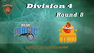 Atlasbasket  Div 4Round 8  BLUE MAGIC vs PROFITERALLSTARS [upl. by Innos838]