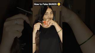 How to Fake BANGS 🤫 hairstyle youtube shorts fake viralvideo youtubeshorts short ytshortsyt [upl. by Ydde466]