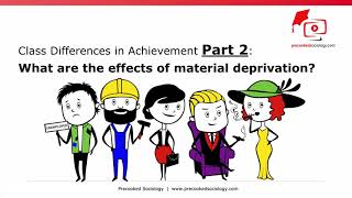 What are the effects of Material Deprivation Part 2 ALevel Sociology Education Class Differences [upl. by Barvick]