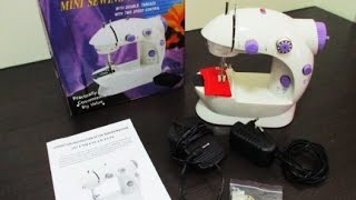 Tutorial  How To Operate The Mini Sewing Machine ♥ [upl. by Anilra]