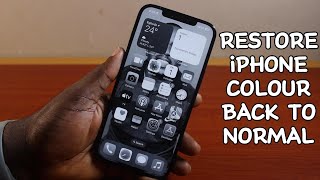 How to Restore iPhone Colour Back to Normal [upl. by Calesta]