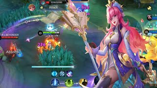 ODETTE WISDOM OF THE STARS AGAINST AN ANNOYING YIN  MOBILE LEGENDS [upl. by Arikat]