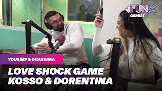 KOSSO EN VERLOOFDE DORENTINA SPELEN LOVE SHOCK GAME [upl. by Luing]