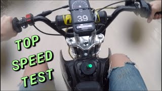 Coolster 125cc Pit Bike Top SPEED Test [upl. by Ayenat639]