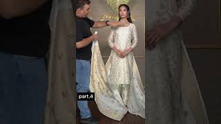 How To drape saree as Hyderabadi Dupatta I Shoaib Khan I Different way of draping Saree [upl. by Anailuy]