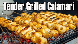 The perfect grilled calamari recipe [upl. by Epillihp]