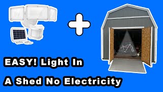 Light INSIDE A Shed With No Electricity Lepower Solar Light [upl. by Petracca]