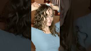 curling straight hair into ringlets hairstyle straighttocurly finehair [upl. by Euphemia]