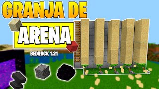 ✅¡GRANJA de ARENA y Bloques de Gravedad  Minecraft Bedrock 121 [upl. by Ellevehs678]