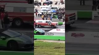 Lambo VS Farm truck Crazy end credit21Outlaws race supercars sleeper shorts [upl. by Ocsinarf]