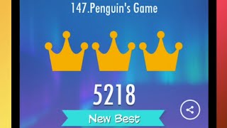 Piano Tiles 2  Penguins Game  5218 Score [upl. by Annairda]