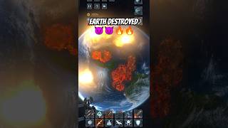 EARTHS SMASH😈🔥II DESTROYED EARTH🔥😈II space shorts earth game [upl. by Jeb299]