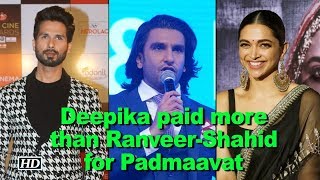 Deepika paid more than Ranveer Shahid  Padmaavat [upl. by Faustena]