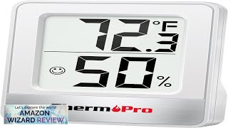 ThermoPro TP49 Digital Hygrometer Indoor Thermometer Humidity Meter Room Thermometer Review [upl. by Kiri]