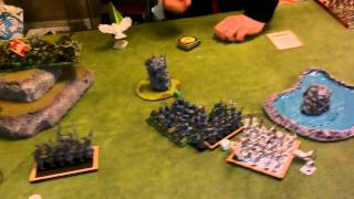 high elves vs orcs and goblins 1000 points warhammer fantasy battle report [upl. by Innavoeg98]