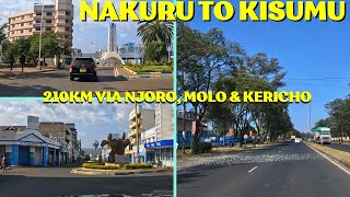 210KM Road Drive  Scenic Views Nakuru to Kisumu City [upl. by Bail522]