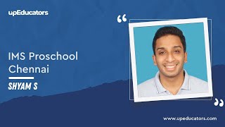 Review by Shyam S IMS Proschool Chennai for Digital Marketing course for Educators [upl. by Notsyrb]