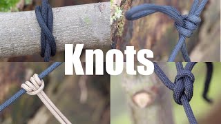 Knots for Bushcraft Camping and Canoeing Six of the Best Knots I Use [upl. by Nylear]