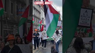 stop bombing Gaza🇵🇸NAKBA DAY🇵🇸🪧🇵🇸Protesters demand justice cardiff [upl. by Dorehs]