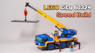 LEGO City 60324 Mobile Crane Speed Build 레고 이동식 크레인 [upl. by Stiruc]