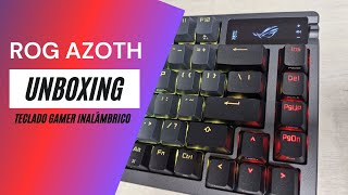 ROG Azoth  Teclado gamer inalámbrico  Diseño compacto [upl. by Sergu]