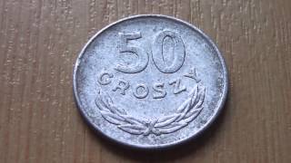 50 Groszy coin of Poland in HD [upl. by Cope]