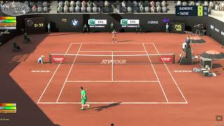 This is how rallies are in Tennis Elbow 4  Novak Djokovic VS Frances Tiafoe  Gameplay rallies [upl. by Ednihek148]