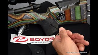 Boyds Gunstocks ATONE Adjustable Gun Stock Review [upl. by Tezzil857]