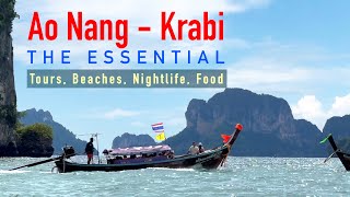 AO NANG KRABI  The Essential  Tours Beaches Nightlife Food [upl. by Adamsun]