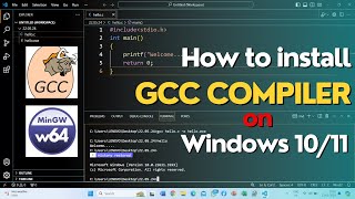 How to install mingwW64  GNU compiler  gcc compiler  step by step installation [upl. by Arodoeht]